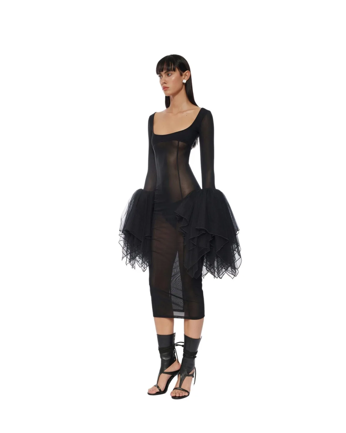 CROW NOIR TAILORED TOP