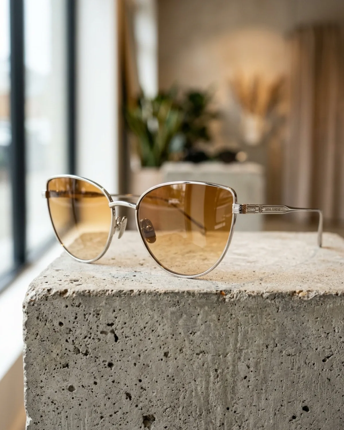 Cat-Eye Tinted Gradient Sunglasses (alternate view)