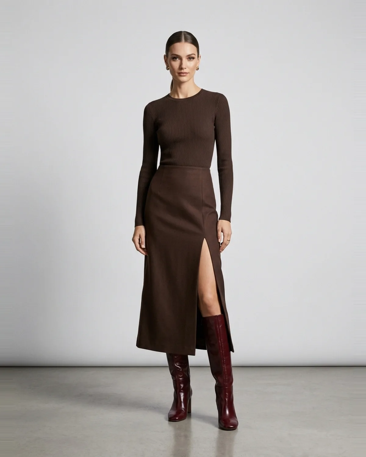 She Comes Home Slip Dress—Black