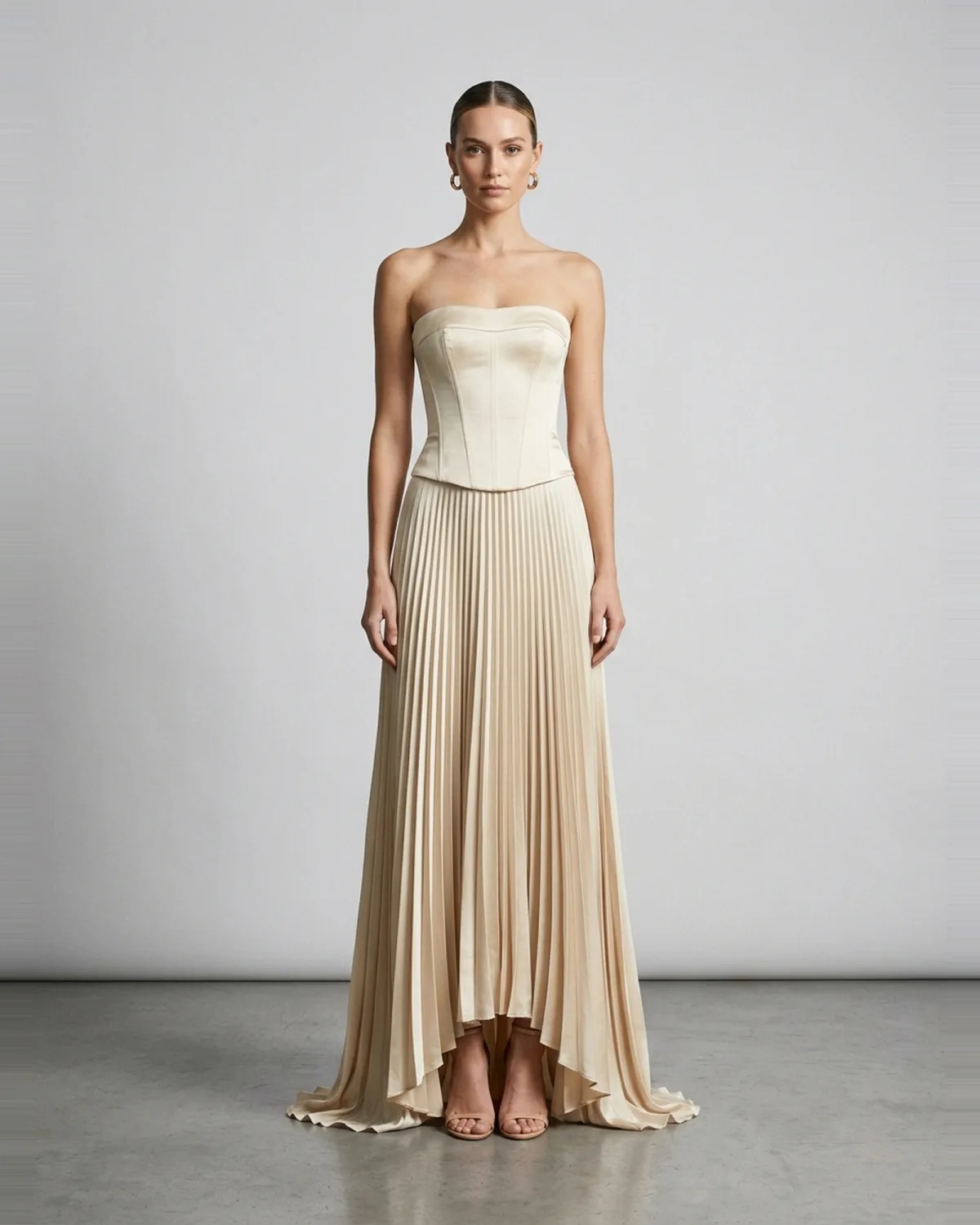 Aman Cut-out Evening Gown—Black